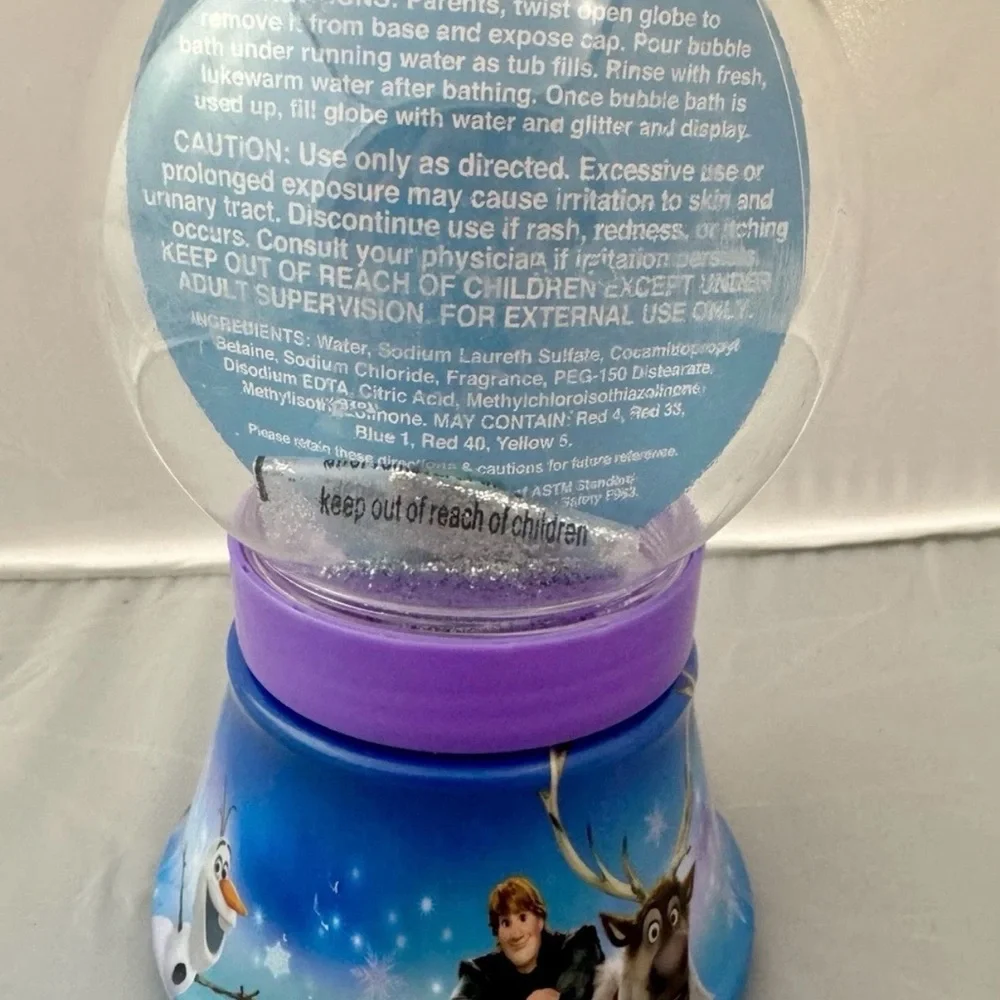 Disney Frozen Olaf Bubble Bath Snow Globe 8oz Kids Bath Toy NEW